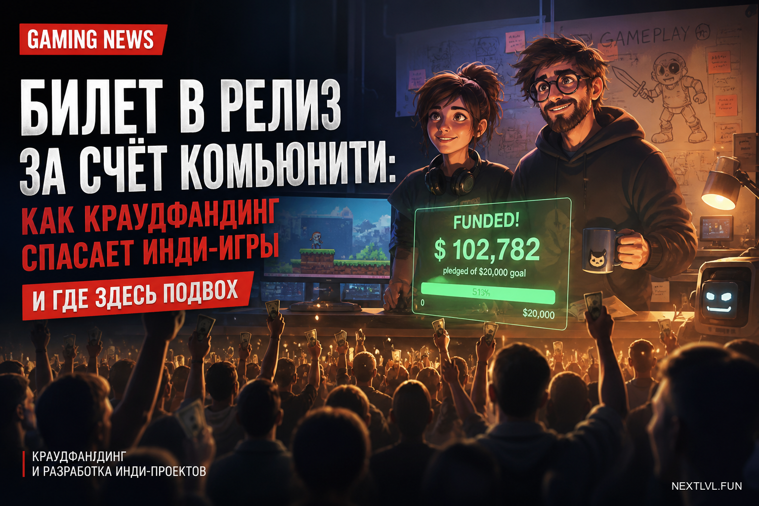 Билет в релиз за счёт комьюнити: как краудфандинг спасает инди-игры и где здесь подвох