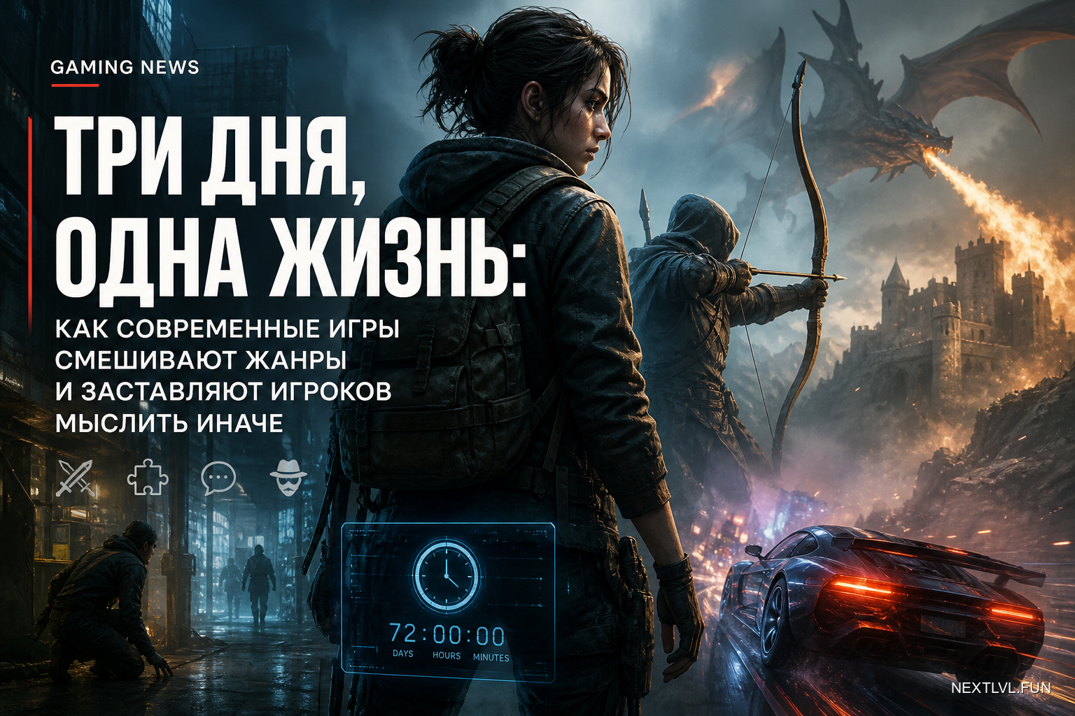 Три дня, одна жизнь: как современные игры смешивают жанры и заставляют игроков мыслить иначе