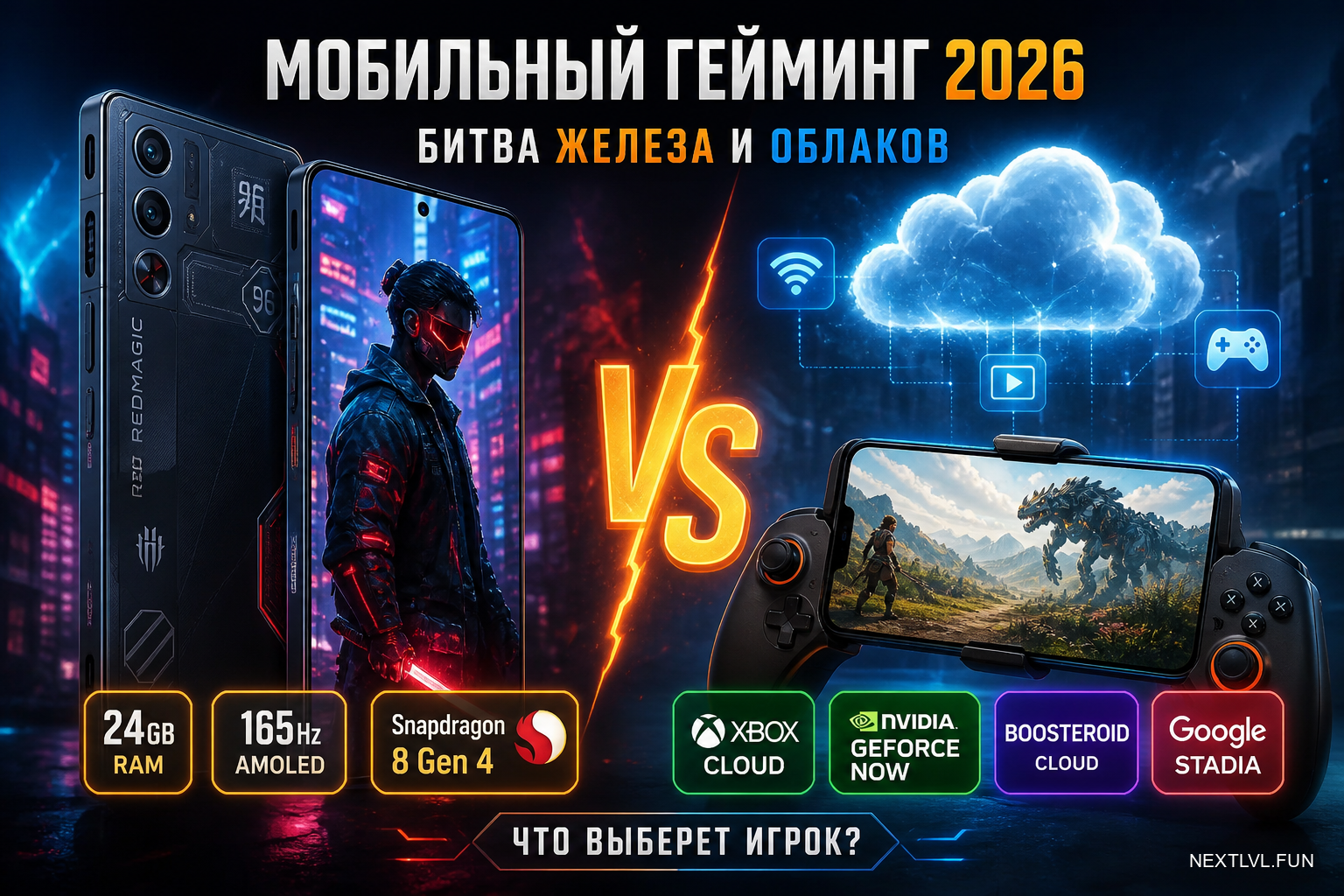 Мобильный гейминг 2026: новые смартфоны против облачных сервисов — что выберет игрок