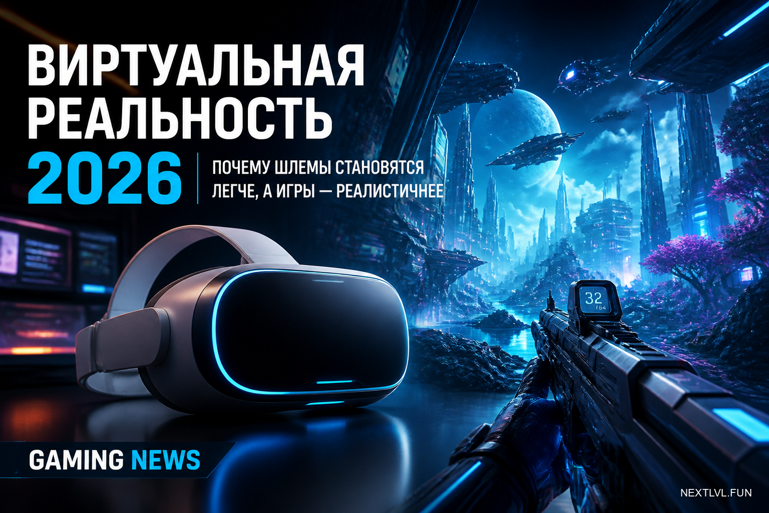Виртуальная реальность 2026: почему шлемы становятся легче, а игры — реалистичнее