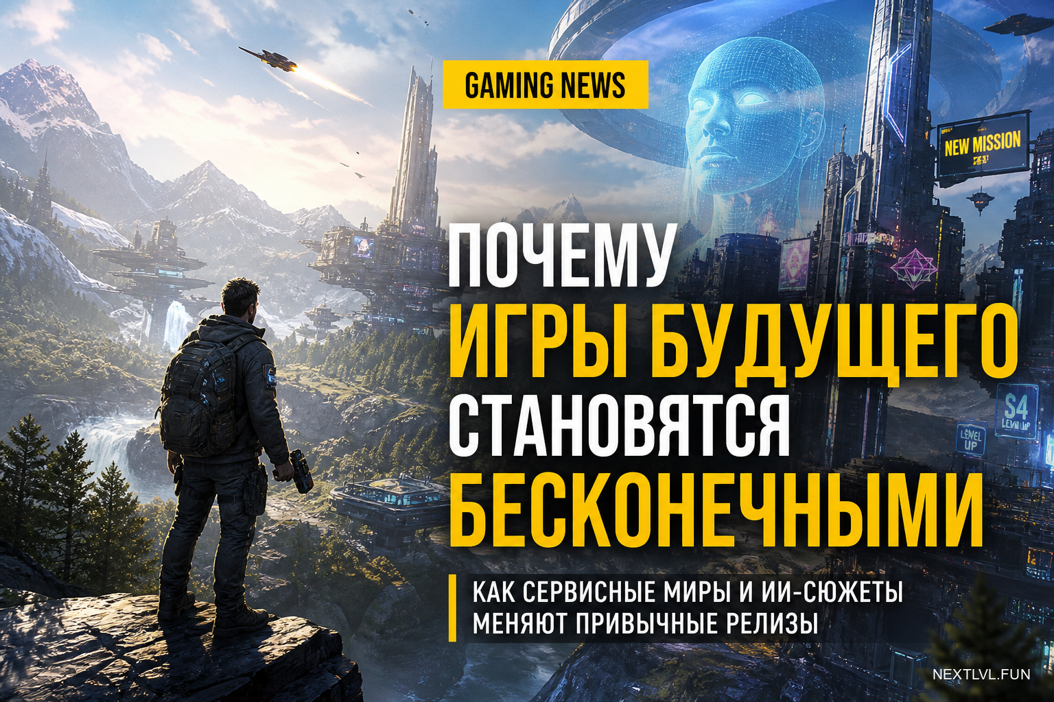 Почему игры будущего становятся бесконечными: как сервисные миры и ИИ-сюжеты меняют привычные релизы