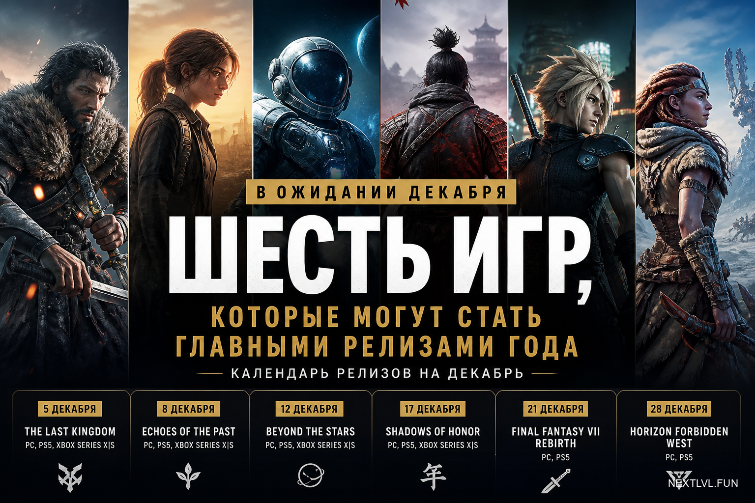 В ожидании декабря: шесть игр, которые могут стать главными релизами года