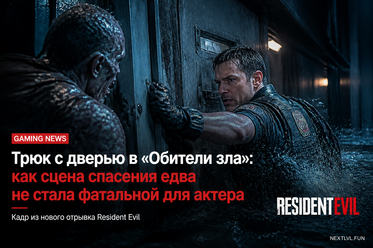 Трюк с дверью в «Обители зла»: как сцена спасения едва не стала фатальной для актера