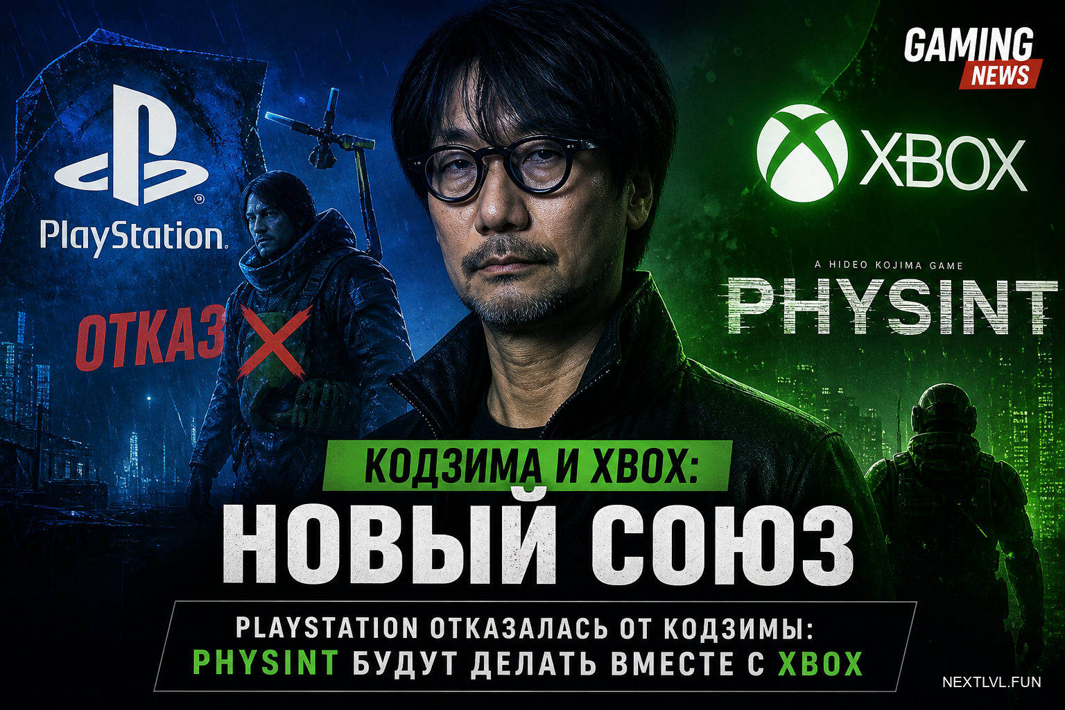 PlayStation отказалась от Кодзимы: Physint будут делать вместе с Xbox