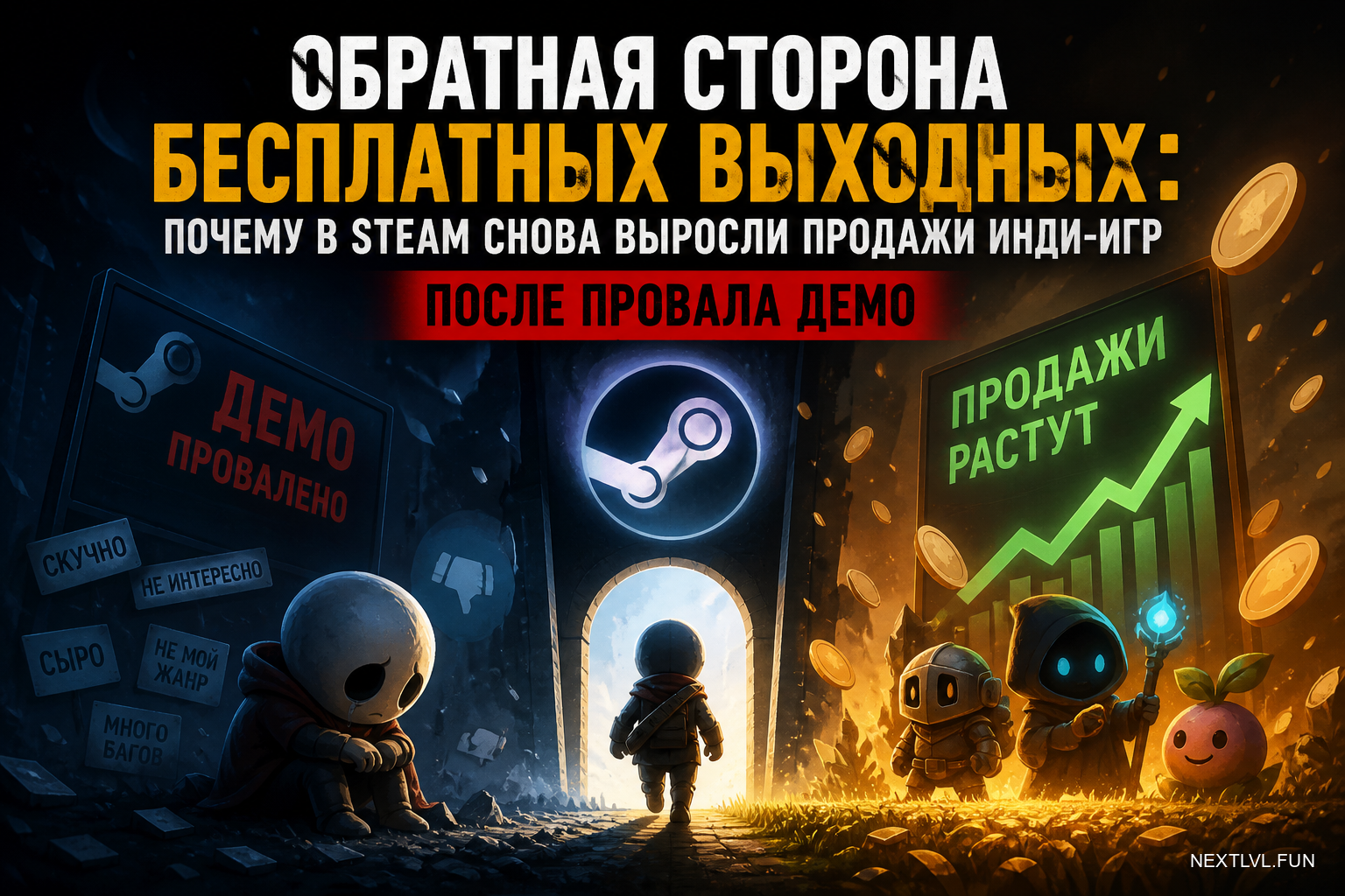 Обратная сторона бесплатных выходных: почему в Steam снова выросли продажи инди-игр после провала демо