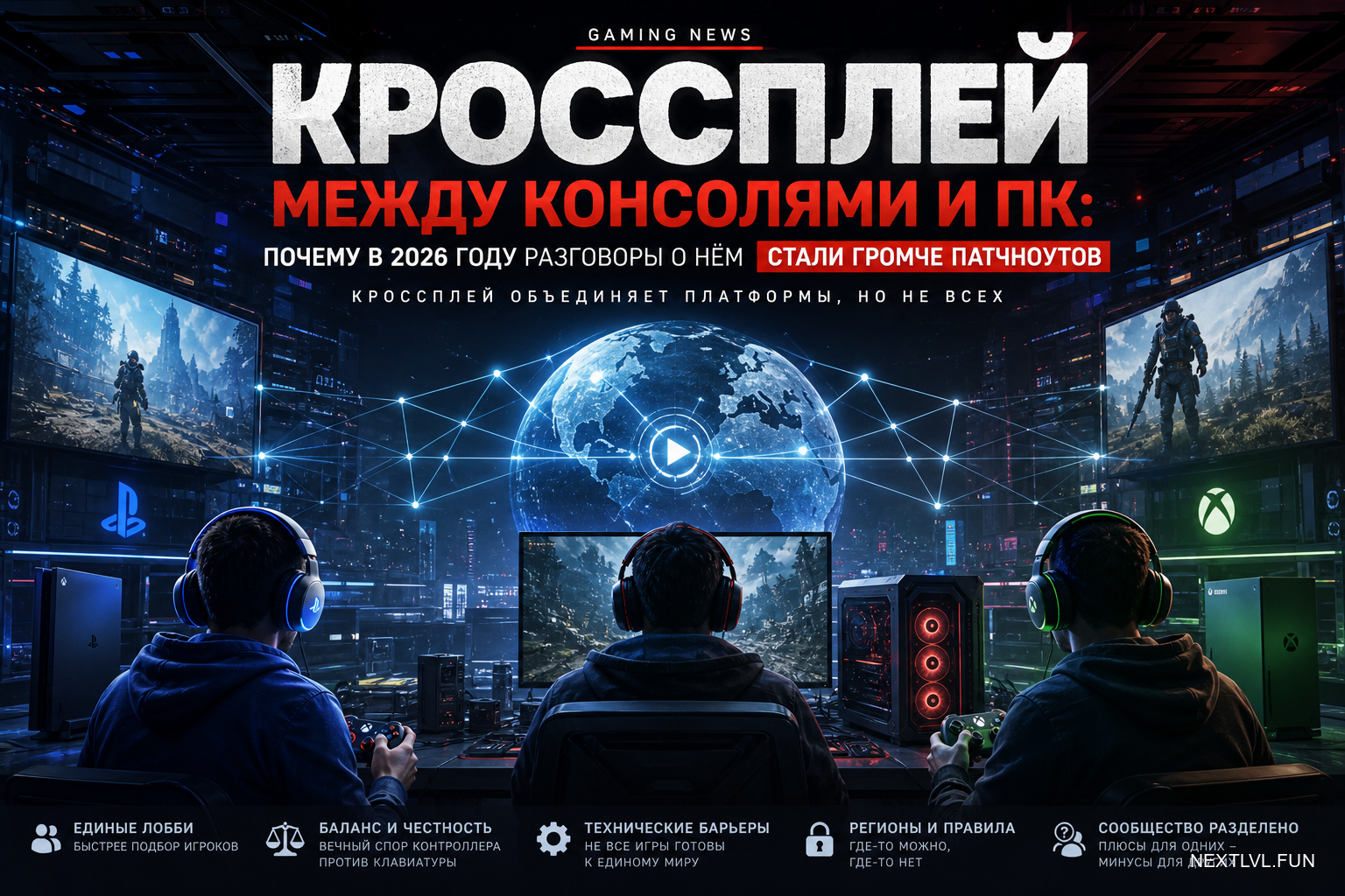Кроссплей между консолями и ПК: почему в 2026 году разговоры о нём стали громче патчноутов