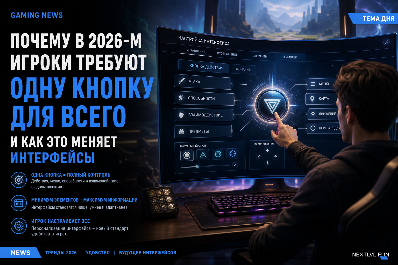 Почему в 2026-м игроки требуют одну кнопку для всего и как это меняет интерфейсы
