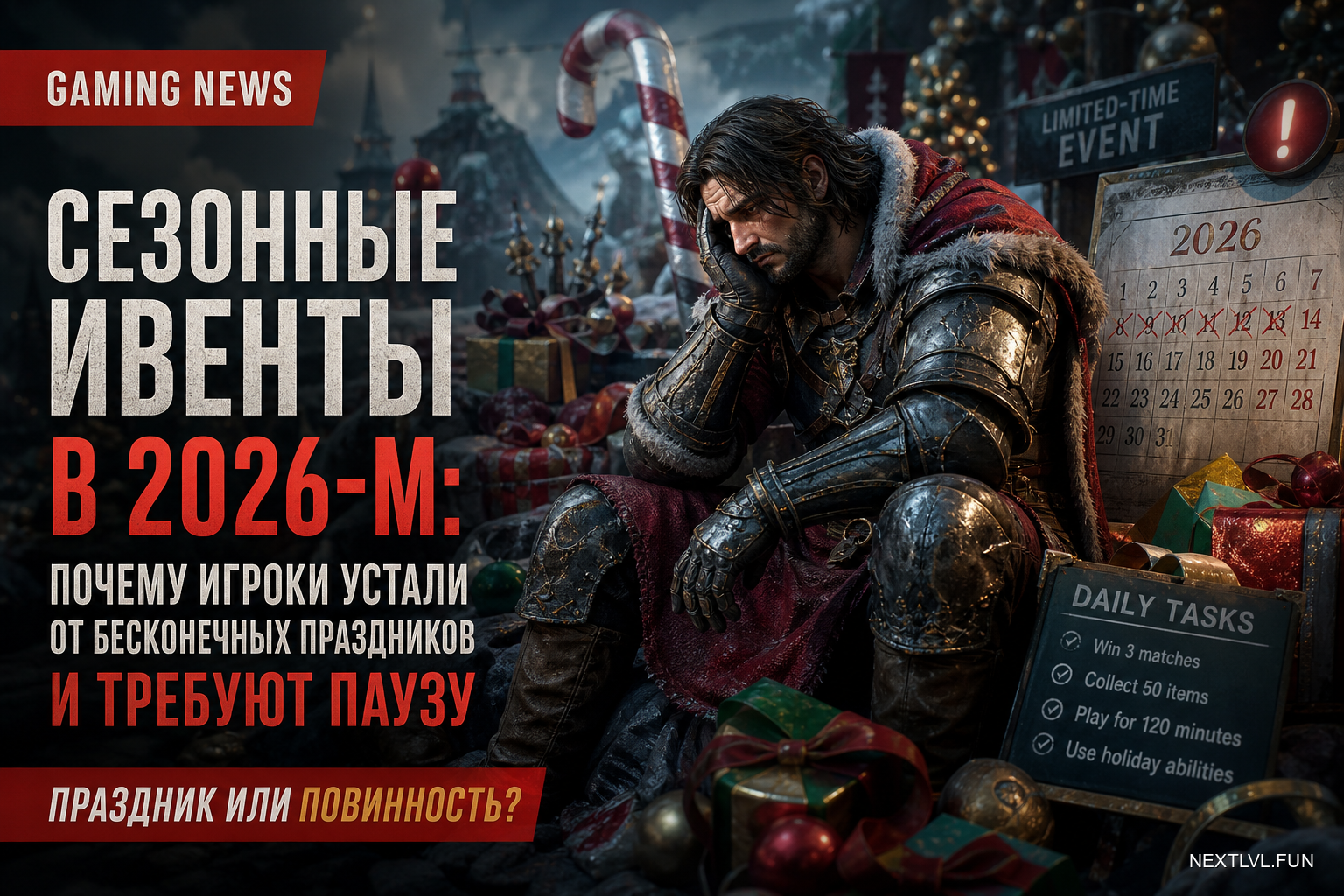 Сезонные ивенты в 2026-м: почему игроки устали от бесконечных праздников и требуют паузу