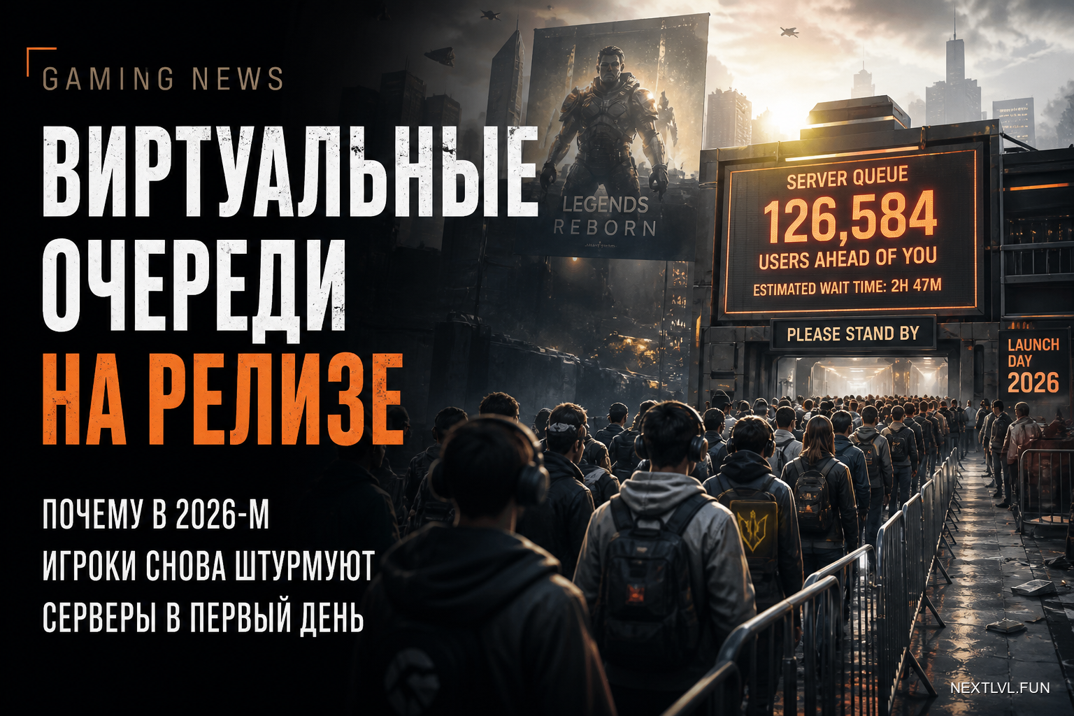 Виртуальные очереди на релизе: почему в 2026-м игроки снова штурмуют серверы в первый день