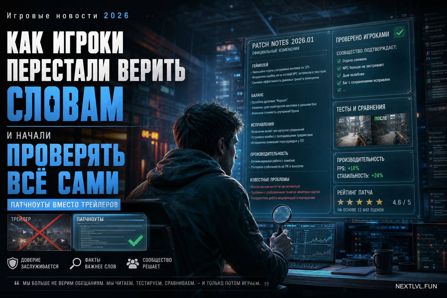 Игровые новости 2026: как игроки перестали верить словам и начали проверять всё сами