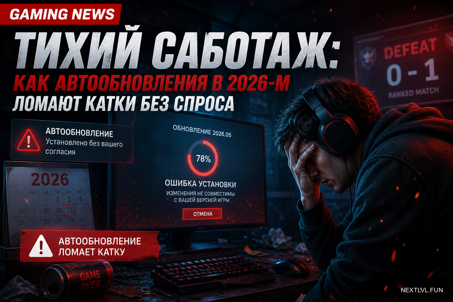 Тихий саботаж: как автообновления в 2026-м ломают катки без спроса