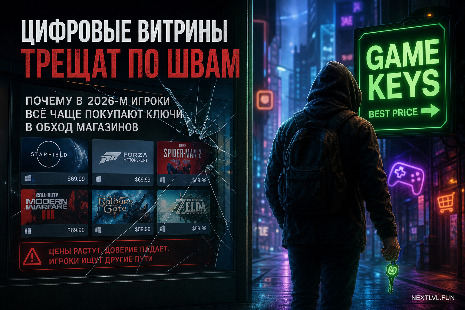 Цифровые витрины трещат по швам: почему в 2026-м игроки всё чаще покупают ключи в обход магазинов