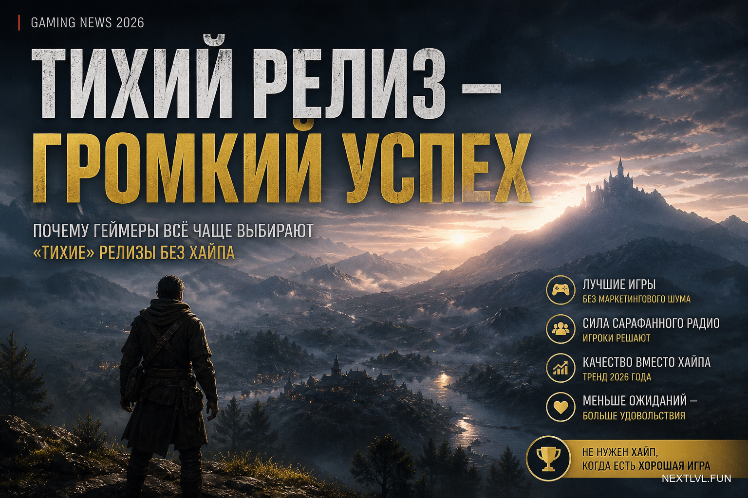 Игровые новости 2026: почему геймеры всё чаще выбирают «тихие» релизы без хайпа