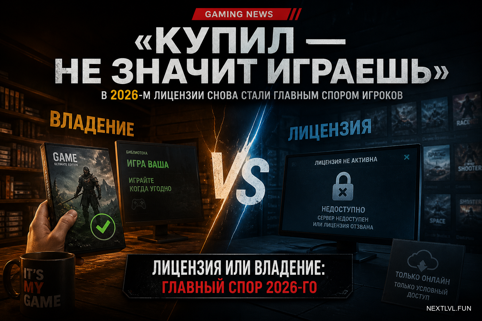 «Купил — не значит играешь»: в 2026-м лицензии снова стали главным спором игроков
