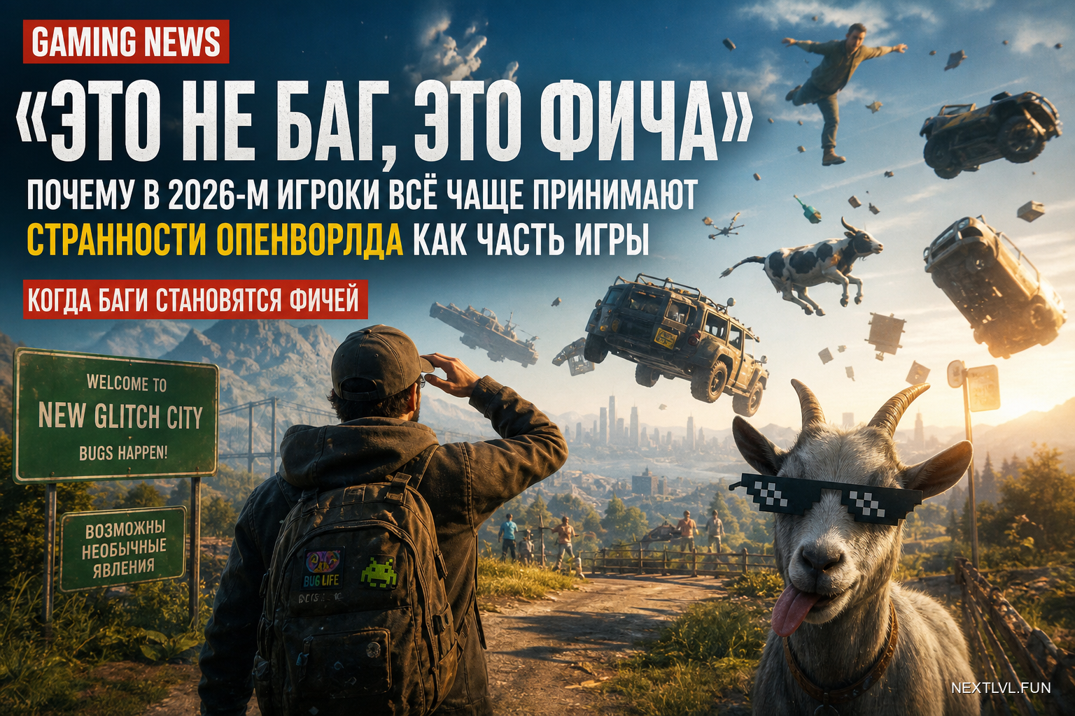 «Это не баг, это фича»: почему в 2026-м игроки всё чаще принимают странности опенворлда как часть игры