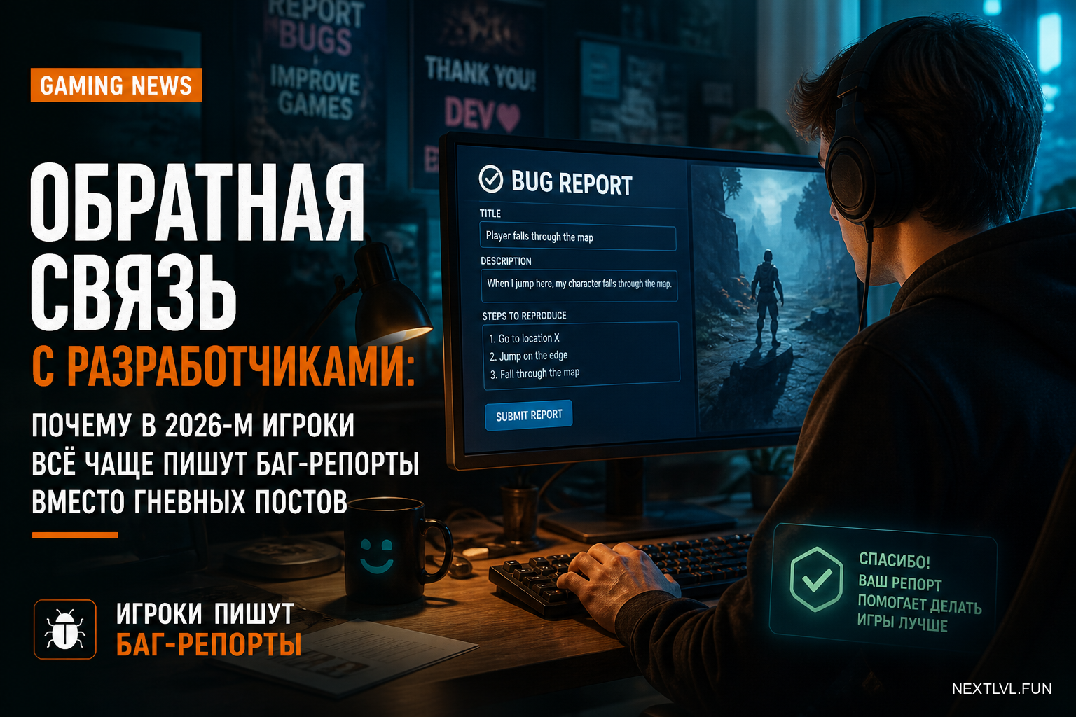 Обратная связь с разработчиками: почему в 2026-м игроки всё чаще пишут баг-репорты вместо гневных постов