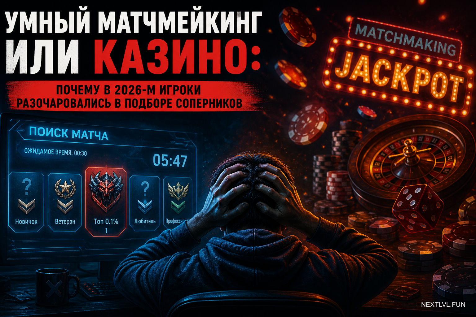 Умный матчмейкинг или казино: почему в 2026-м игроки разочаровались в подборе соперников