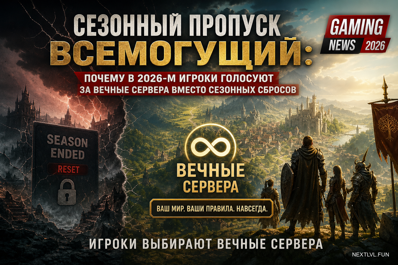 Сезонный пропуск всемогущий: почему в 2026-м игроки голосуют за вечные сервера вместо сезонных сбросов