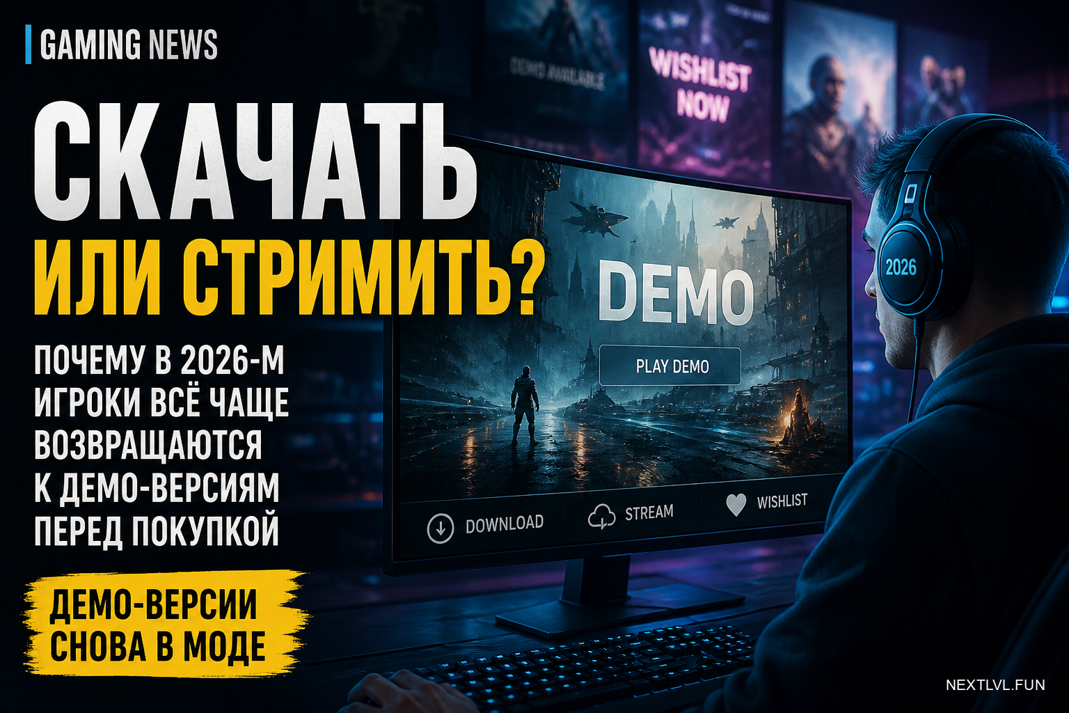 Скачать или стримить? Почему в 2026-м игроки всё чаще возвращаются к демо-версиям перед покупкой
