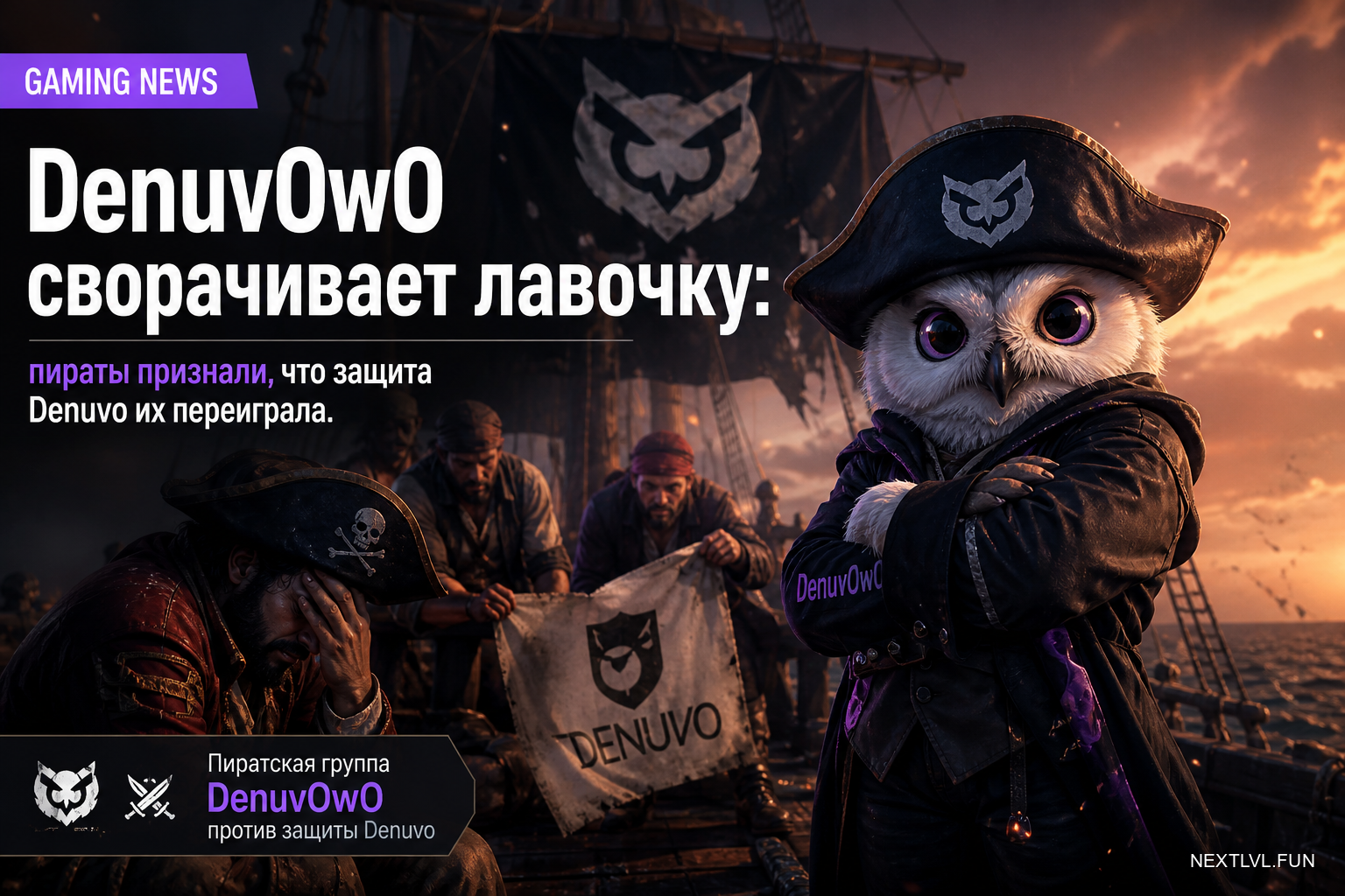 DenuvOwO сворачивает лавочку: пираты признали, что защита Denuvo их переиграла
