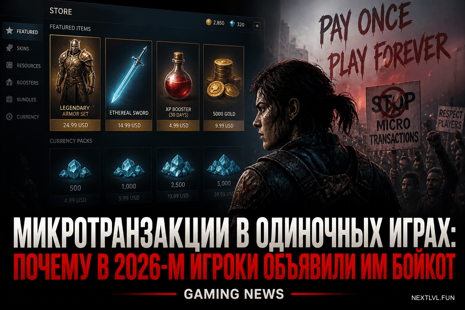 Микротранзакции в одиночных играх: почему в 2026-м игроки объявили им бойкот