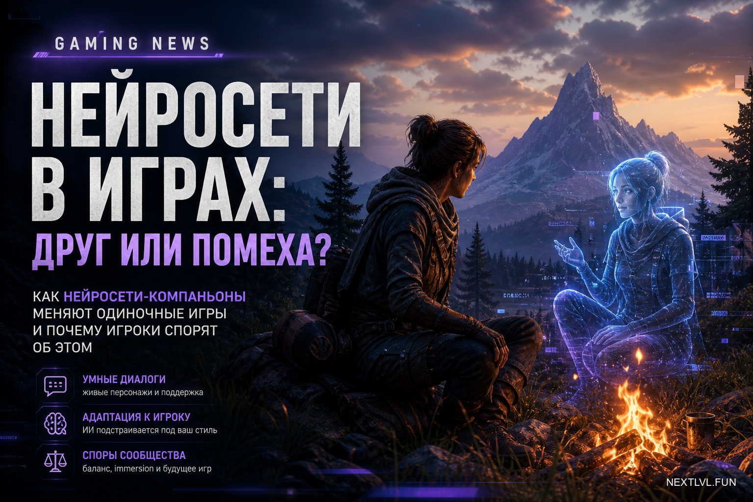 Игровые новости: как нейросети-компаньоны меняют одиночные игры и почему игроки спорят об этом