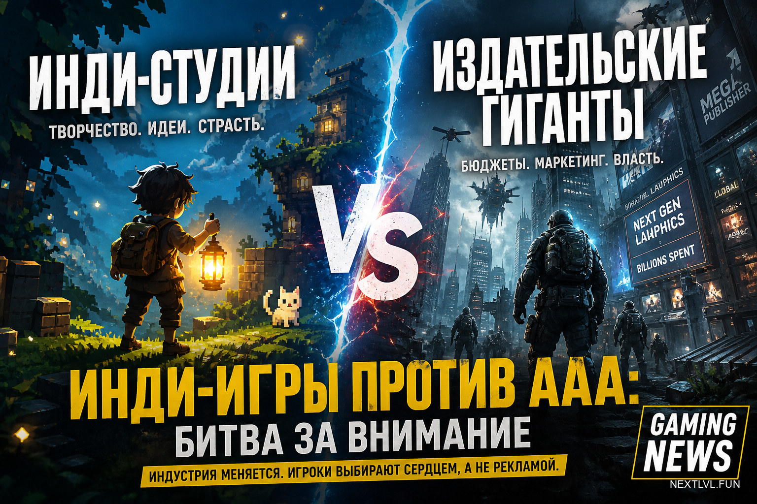 Инди-студии против издательских гигантов: в 2026-м игроки всё чаще выбирают игры без маркетинговых бюджетов