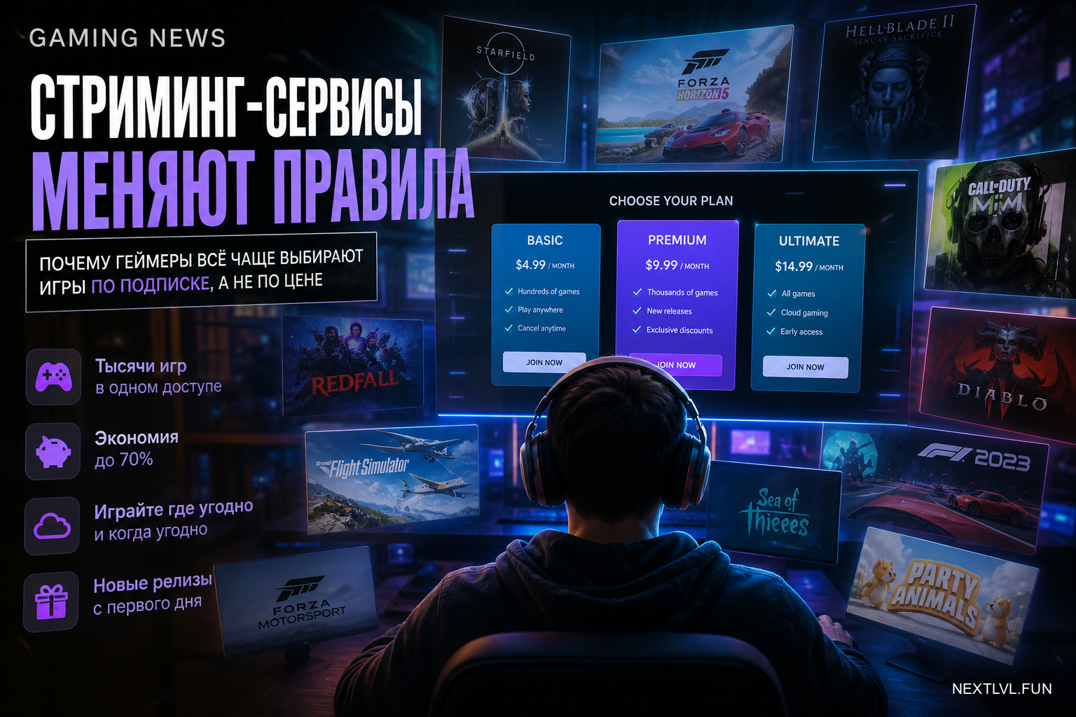 Стриминг-сервисы меняют правила: почему геймеры всё чаще выбирают игры по подписке, а не по цене