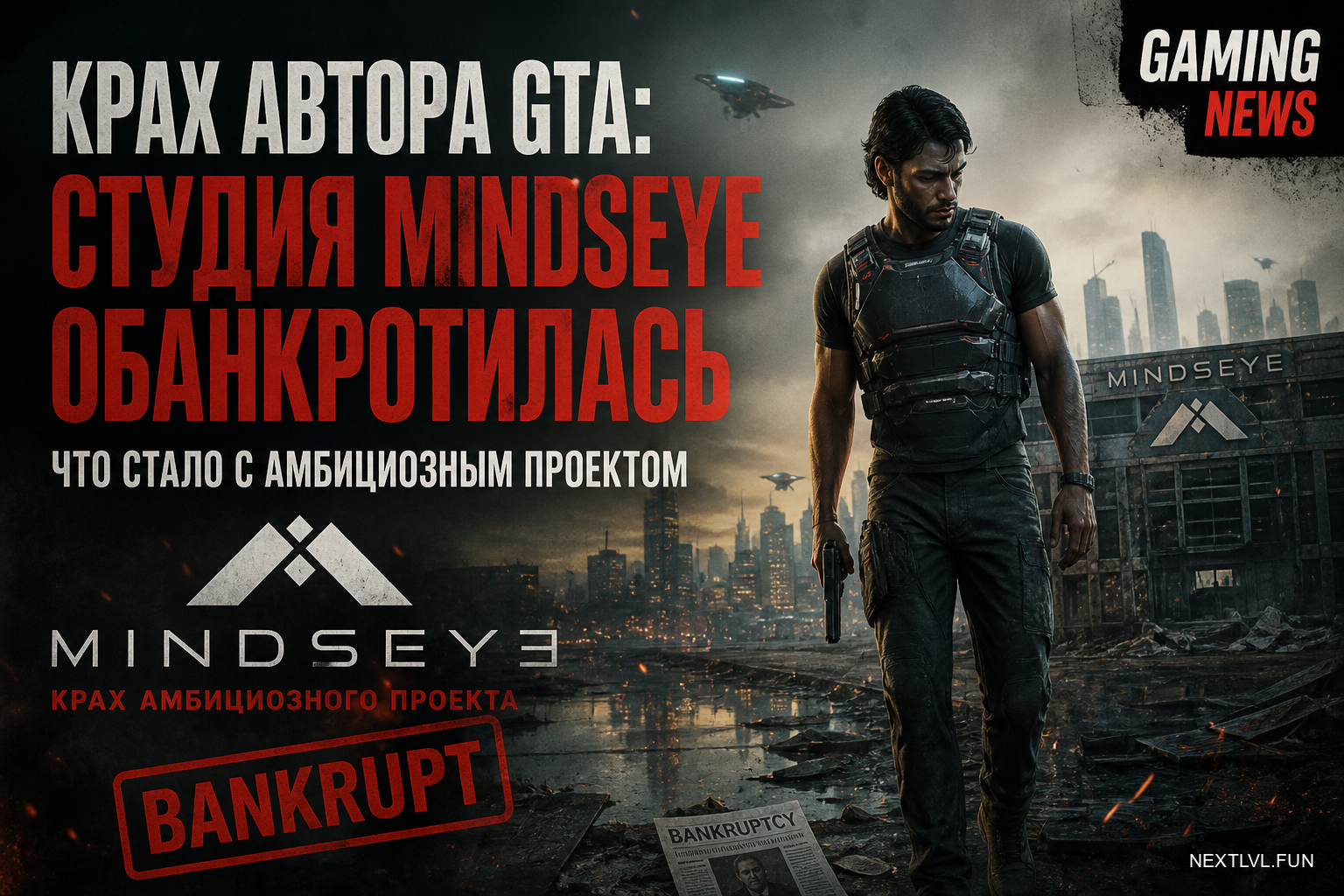 Крах автора GTA: студия MindsEye обанкротилась — что стало с амбициозным проектом