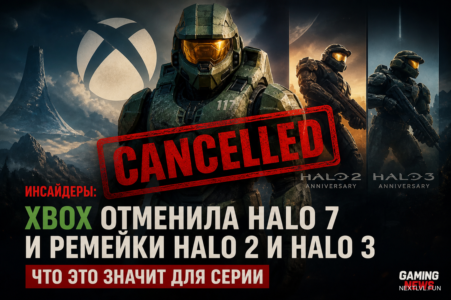 Инсайдеры: Xbox отменила Halo 7 и ремейки Halo 2 и Halo 3 — что это значит для серии