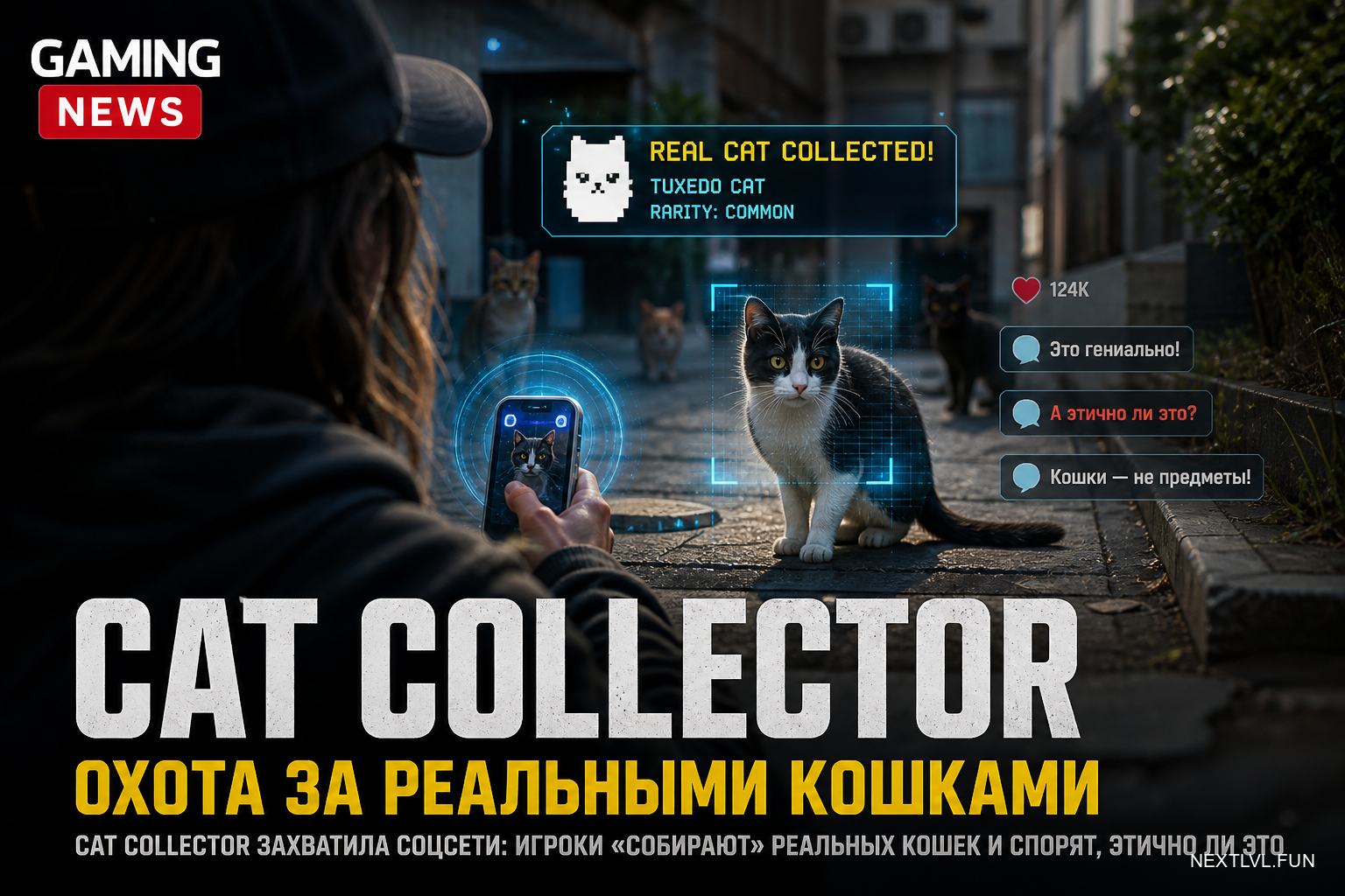 Cat Collector захватила соцсети: игроки «собирают» реальных кошек и спорят, этично ли это