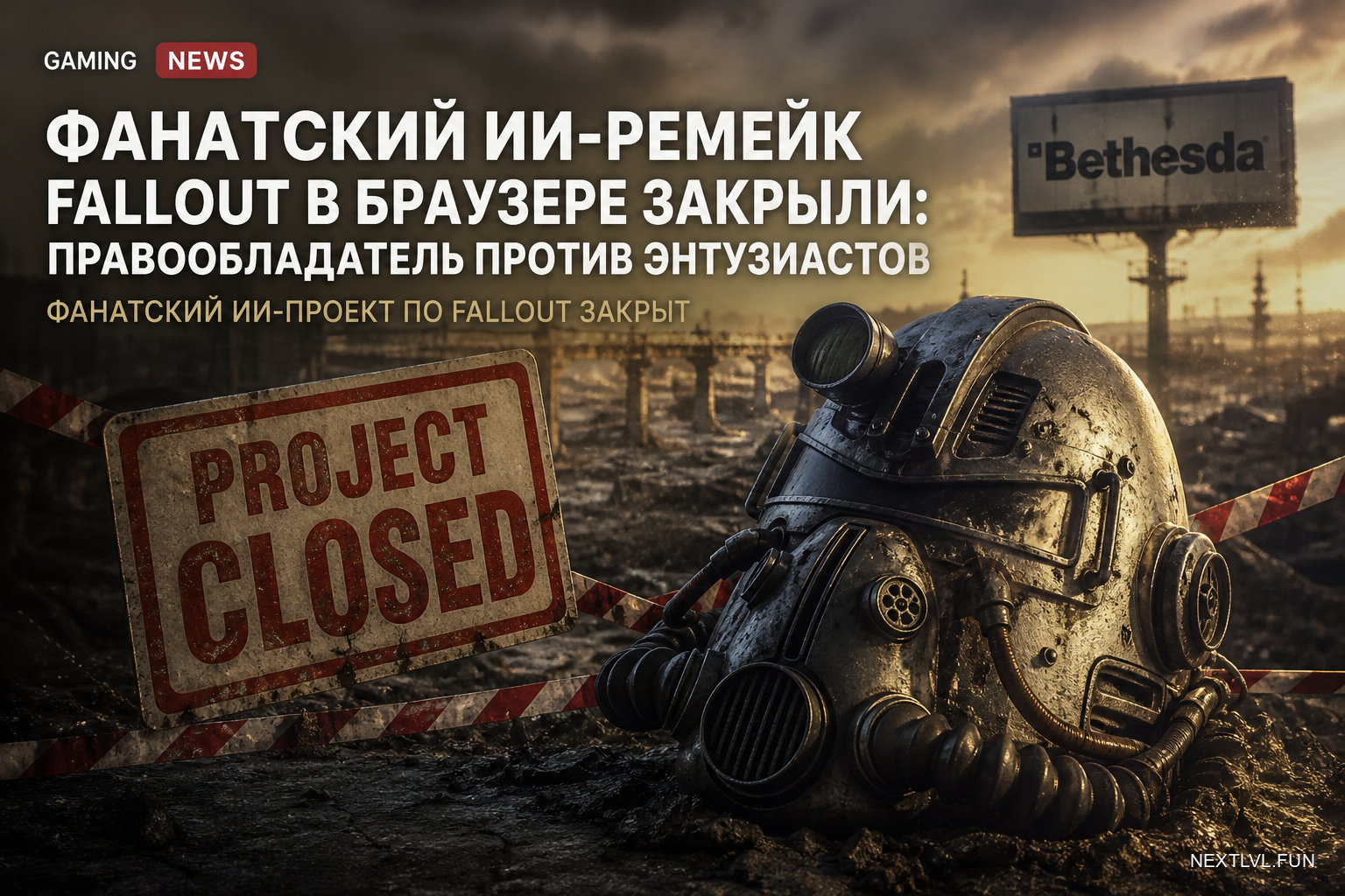 Фанатский ИИ-ремейк Fallout в браузере закрыли: правообладатель против энтузиастов