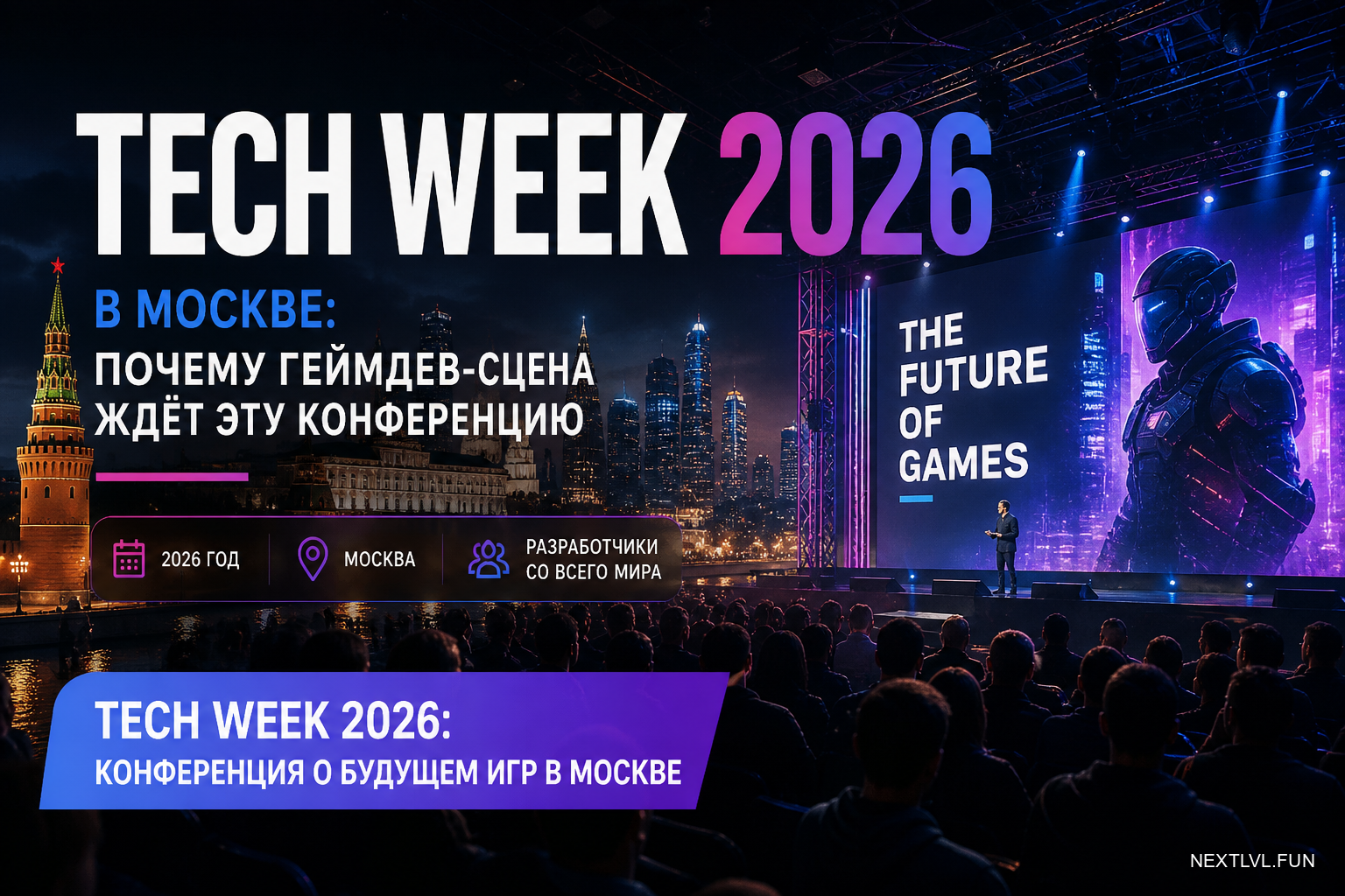TECH WEEK 2026 в Москве: почему геймдев-сцена ждёт эту конференцию