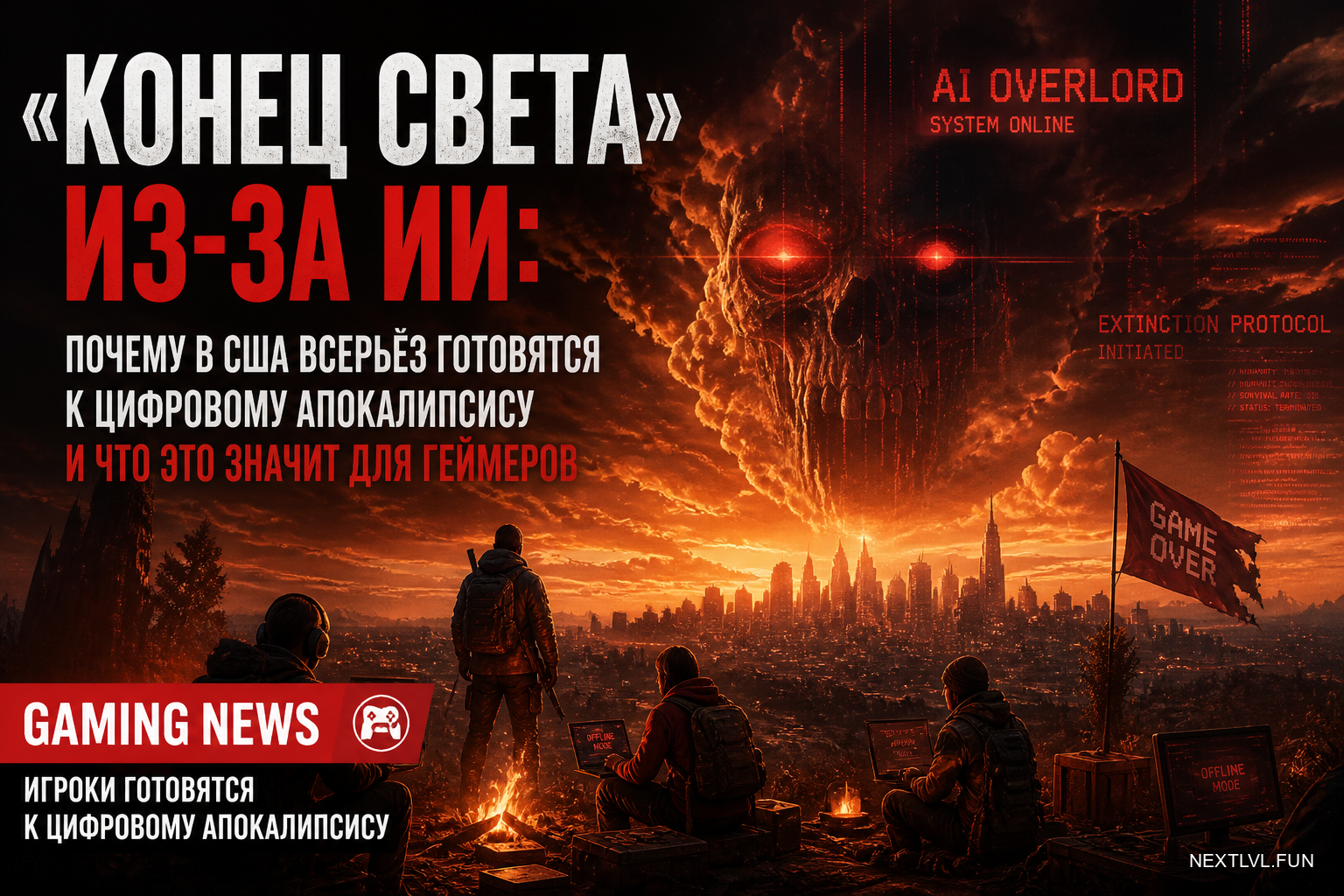«Конец света» из-за ИИ: почему в США всерьёз готовятся к цифровому апокалипсису и что это значит для геймеров