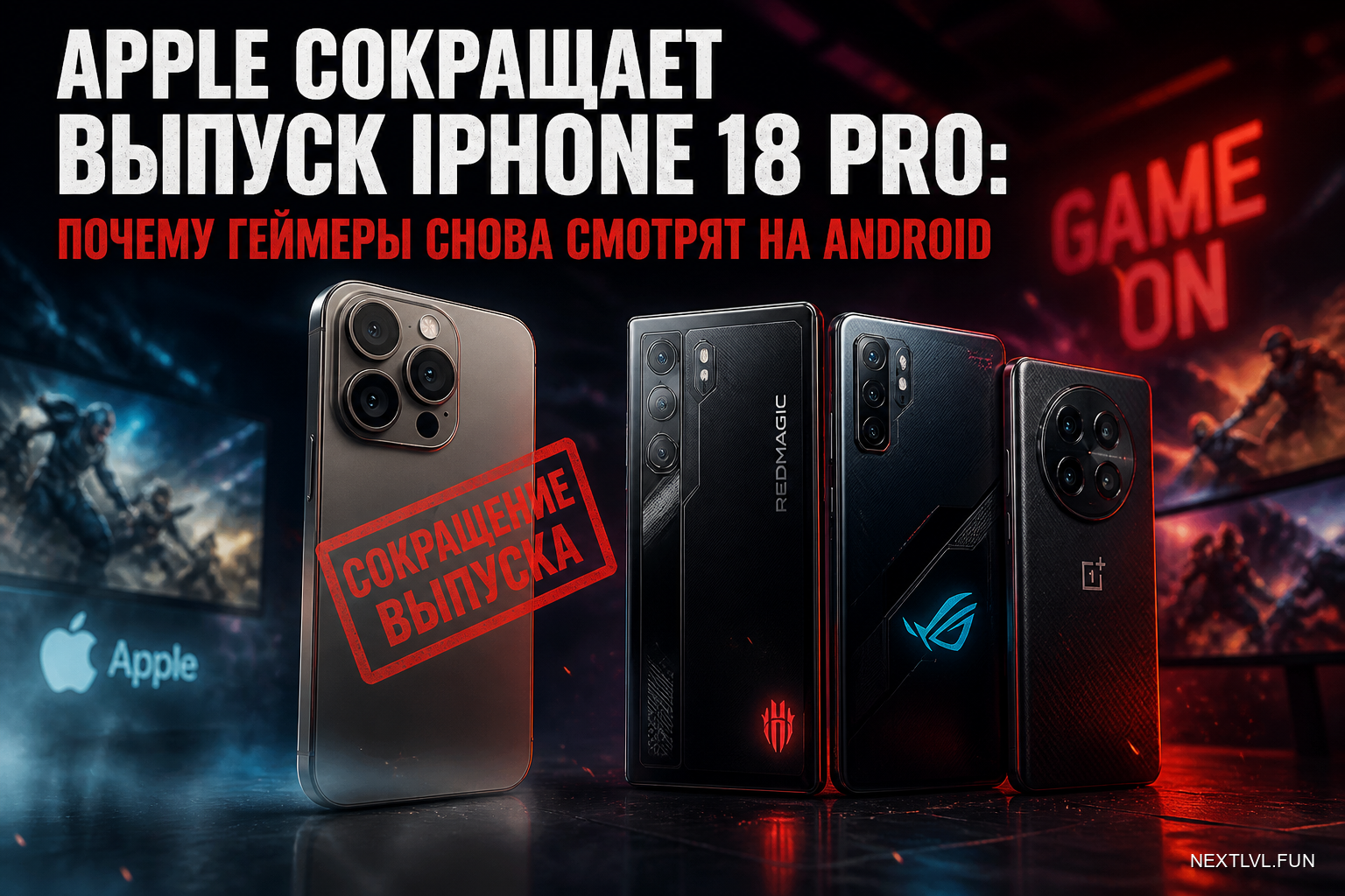 Apple сокращает выпуск iPhone 18 Pro: почему геймеры снова смотрят на Android