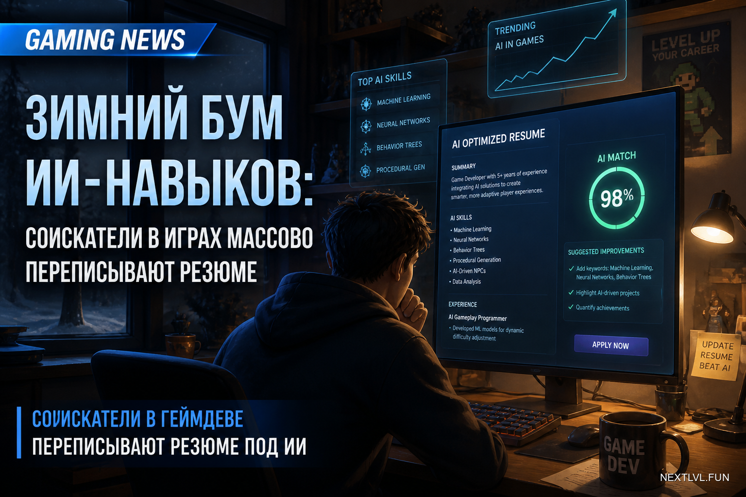 Зимний бум ИИ-навыков: соискатели в играх массово переписывают резюме