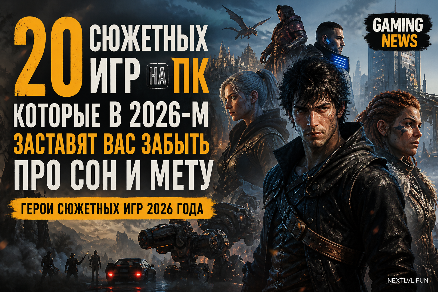 20 сюжетных игр на ПК, которые в 2026-м заставят вас забыть про сон и мету