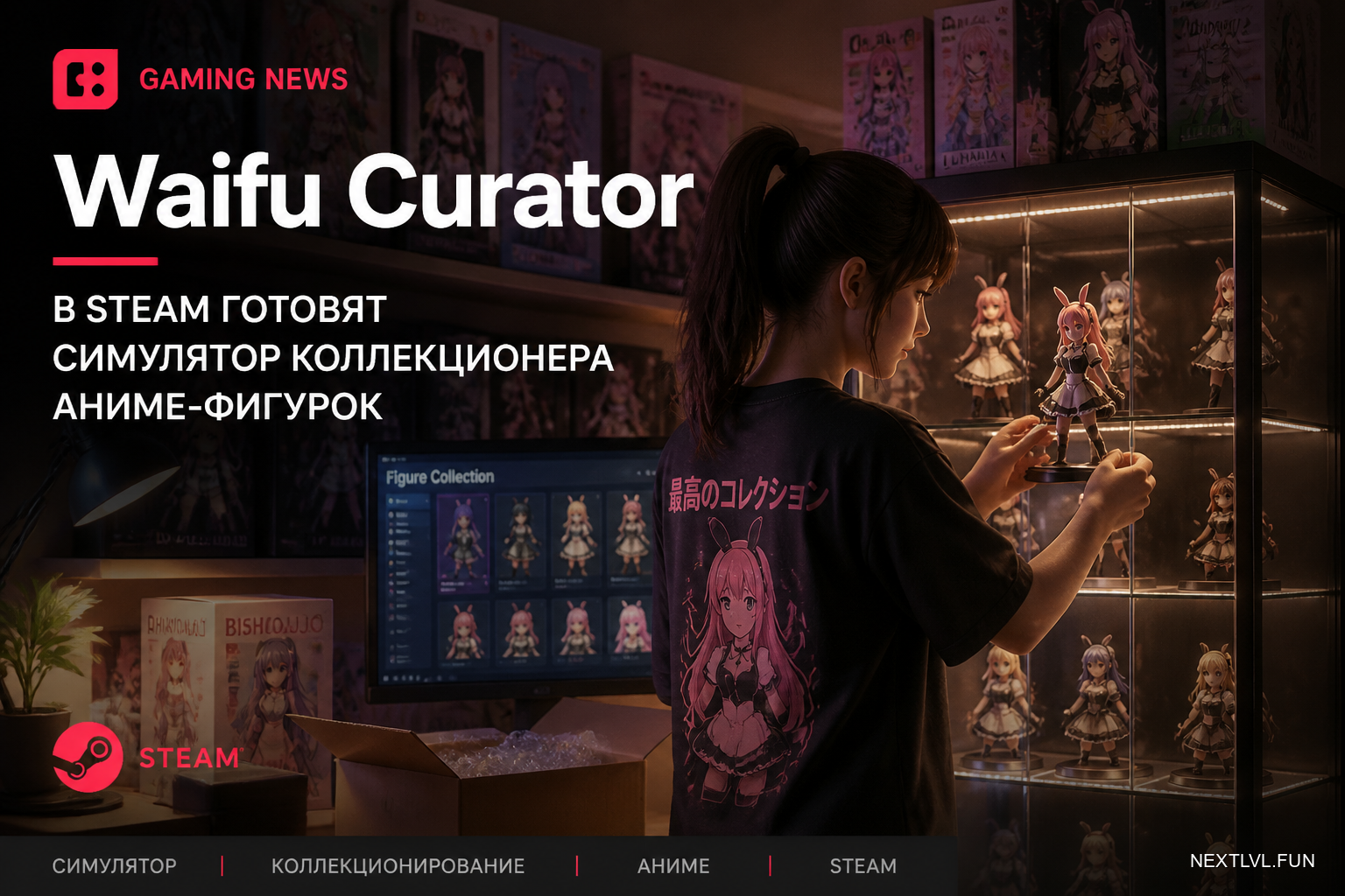 Waifu Curator: в Steam готовят симулятор коллекционера аниме-фигурок