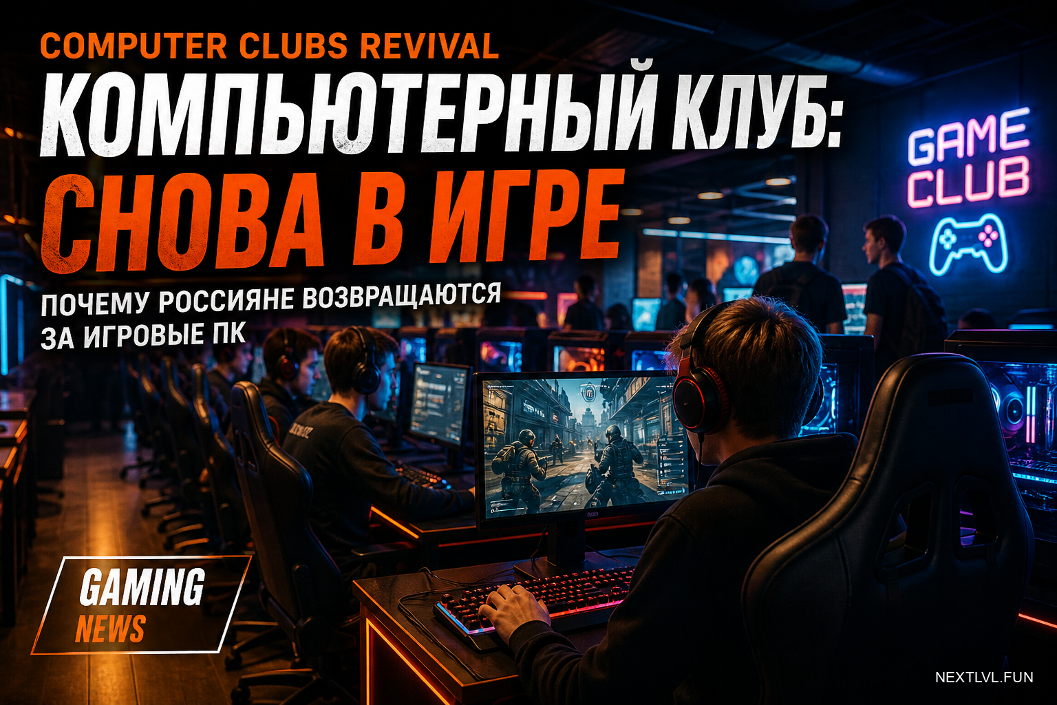 Компьютерные клубы снова в моде: почему россияне возвращаются за игровые ПК