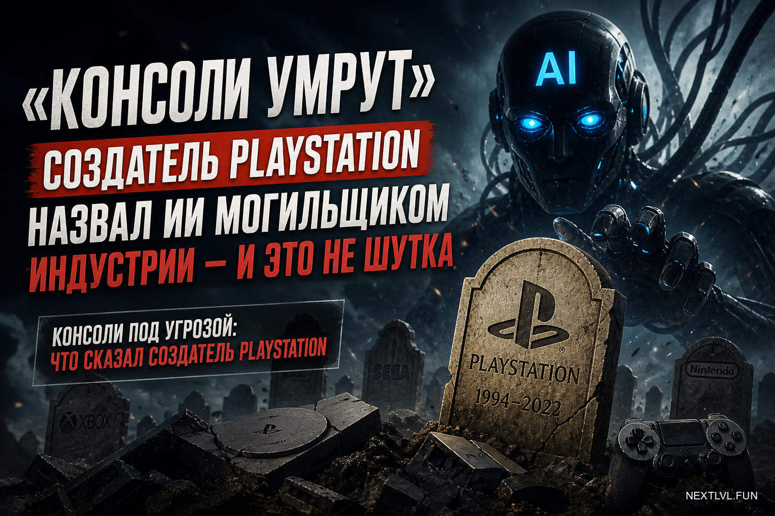 «Консоли умрут»: создатель PlayStation назвал ИИ могильщиком индустрии — и это не шутка