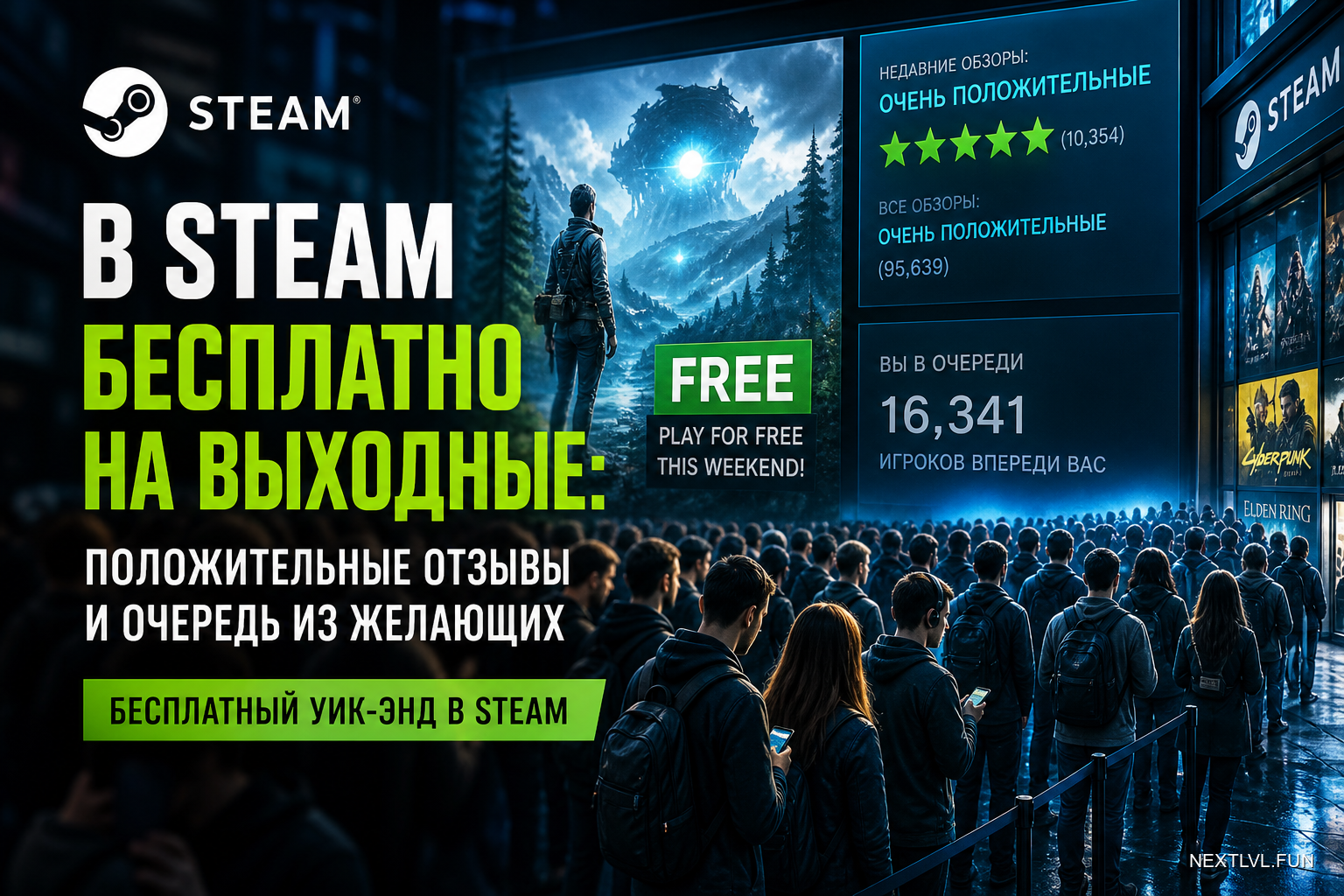 В Steam бесплатно на выходные: положительные отзывы и очередь из желающих