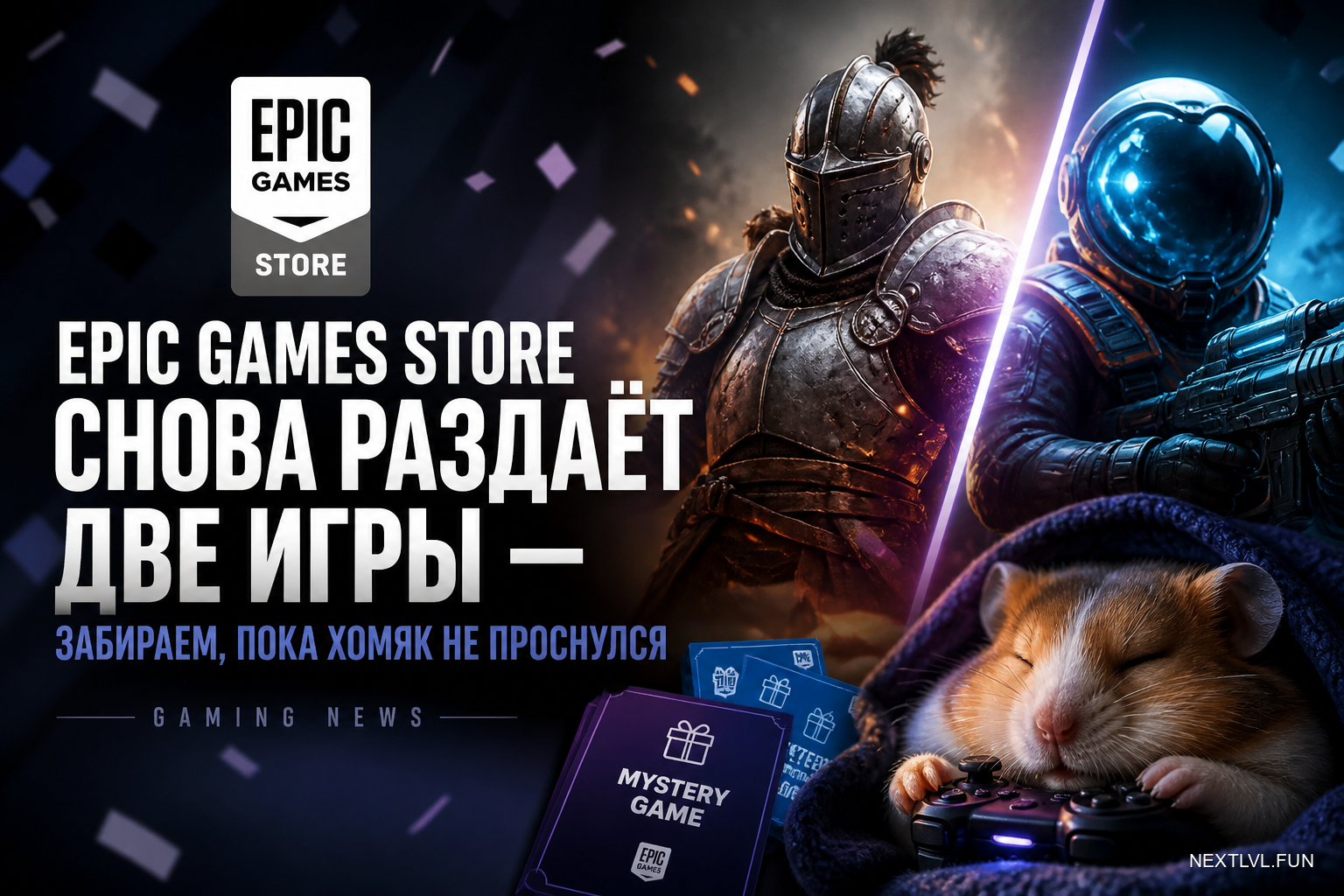 Epic Games Store снова раздаёт две игры — забираем, пока хомяк не проснулся
