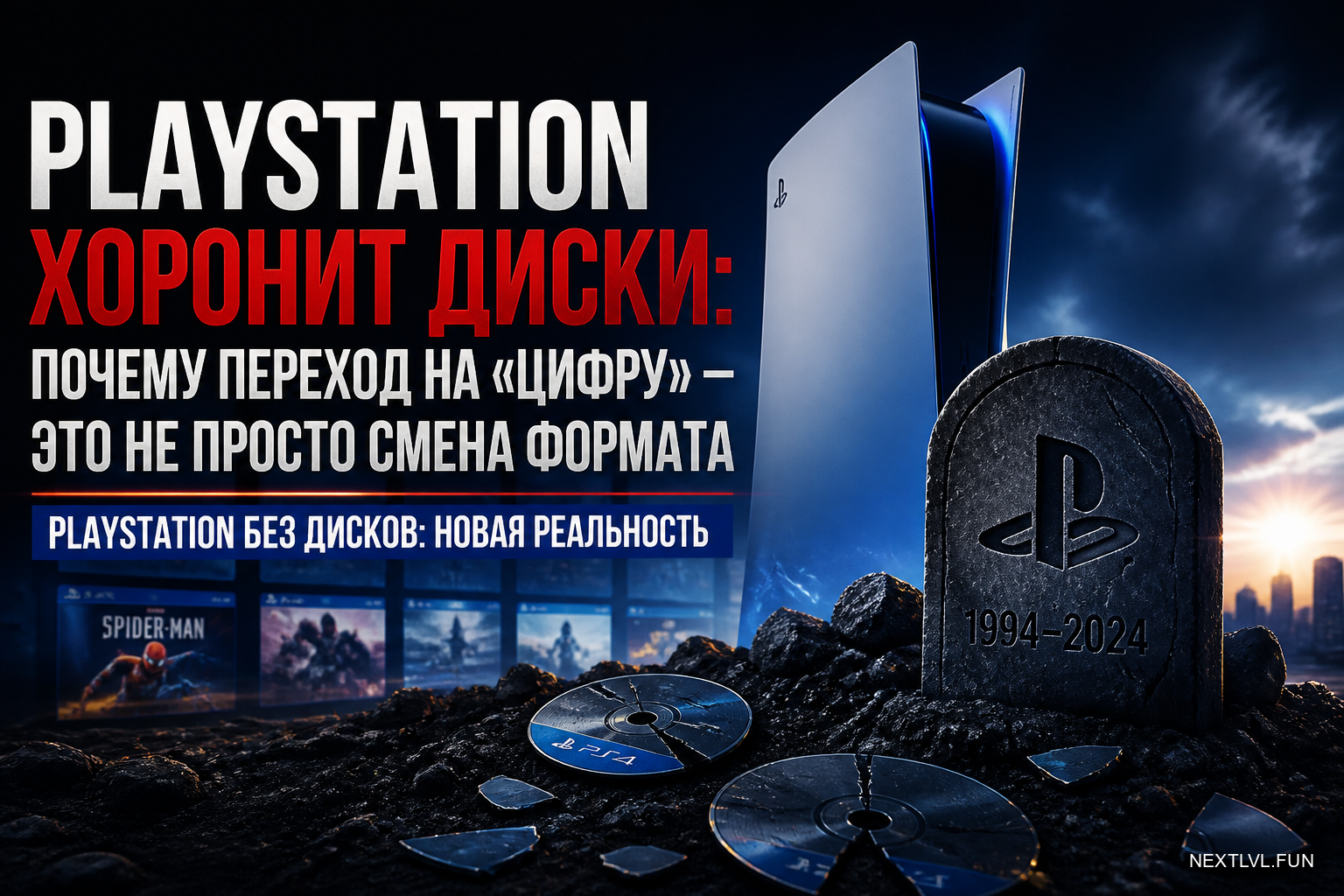 PlayStation хоронит диски: почему переход на «цифру» — это не просто смена формата