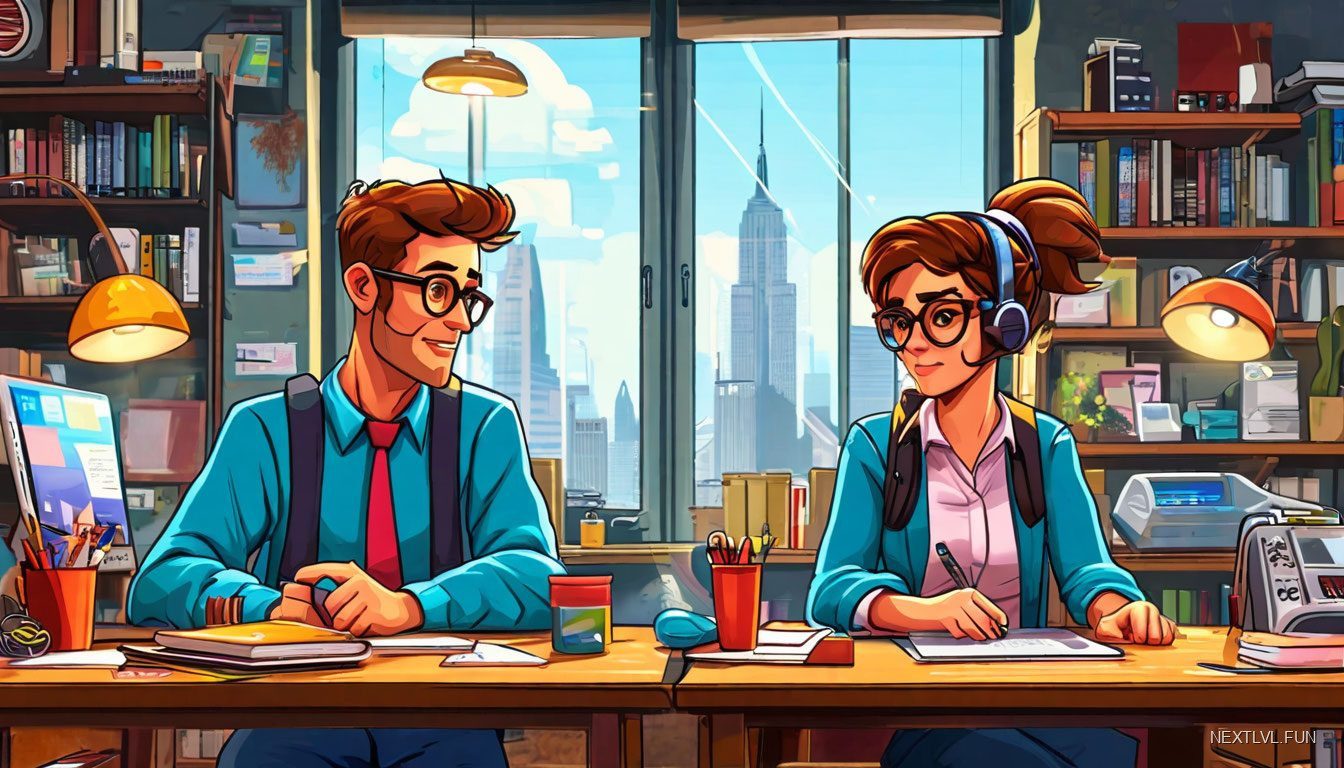 Совместная работа в офисном симуляторе